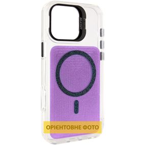 Чохол TPU+PC Jewel Sparkle with Magnetic Fit для Apple iPhone 17 (6.3") Violet Shimmer
