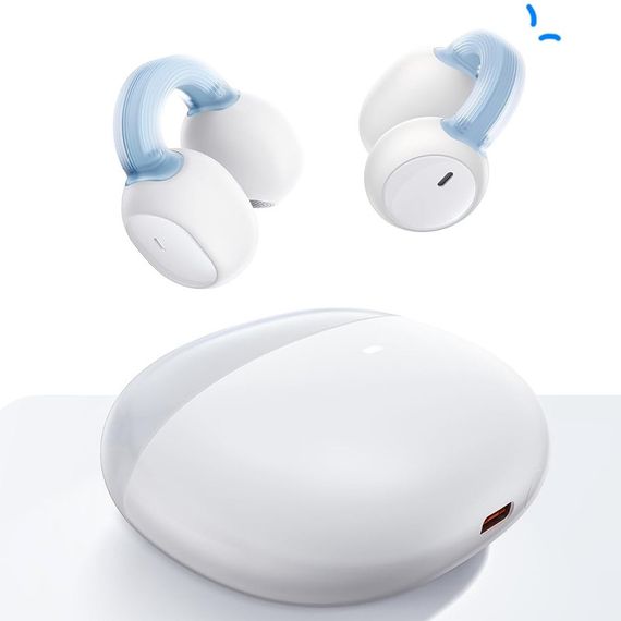Бездротові TWS навушники Baseus AirGo 1 Ring Open-Ear (A00069201) Stellar White | Зображення 1