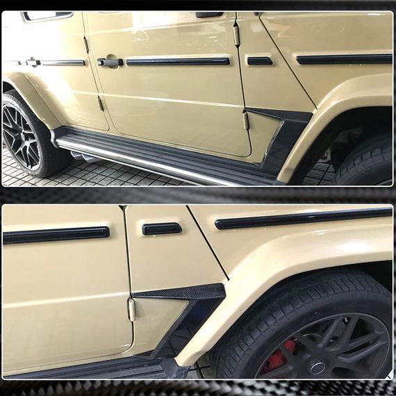 Накладки на передні крила (Карбон) для Mercedes G сlass W463 2018-2024 рр | Зображення 3