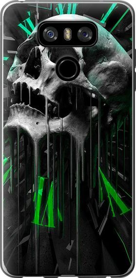 Чехол на LG G6 Череп-часы "4100u-836-17620"