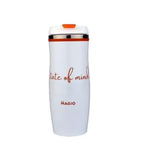 Термокружка MAGIO MG-1038 400мл Белая