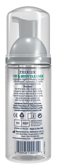 Пінка для чищення Swiss Navy Toy & Body Cleaner 47 мл | Зображення 1