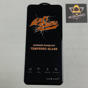 Защитное стекло 5D Full Glue для Realme C21 / C21Y | Mietubl AntiStatic | Чорне, повне покриття, 9H