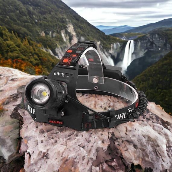 Потужний ліхтар налобний для риболовлі Bailong BL-T32-P50, Потужний акумуляторний AN-768 ліхтарик налобний