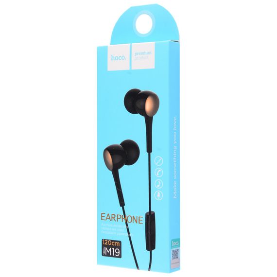 Стерео Навушники Hoco M19 Drumbeat (3.5mm/1.2m) Чорний | Зображення 5