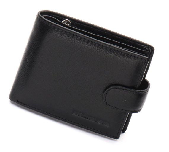 Чорне класичне портмоне з натуральної шкіри Marco Coverna MC-2003-1 | Зображення 2