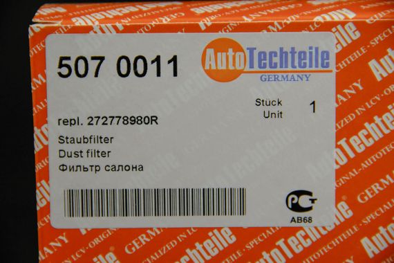 Фільтр салону Renault SCENIC III/Opel VIVARO B, Autotechteile (5070011) | Зображення 2