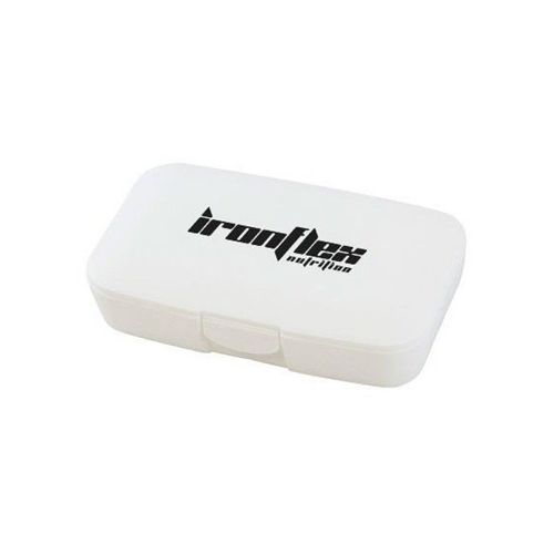 Таблетница (органайзер) для спорта IronFlex Pill Box White