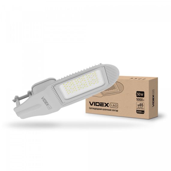 Світлодіодний ліхтар вуличний VIDEX 50W 5000K 220V з антивандальним склом (VL-SL06-505) | Зображення 1