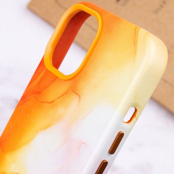 Кожаный чехол Figura Series Case with MagSafe для Apple iPhone 11 Pro Max (6.5") Искусственная кожа, Orange | Зображення 4
