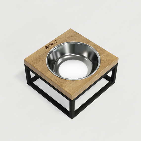 Миска на подставке для кошек и маленьких собак Hollky Base Solo S (1 × 0,45 л) Solo S-18187-BLNT | Зображення 4