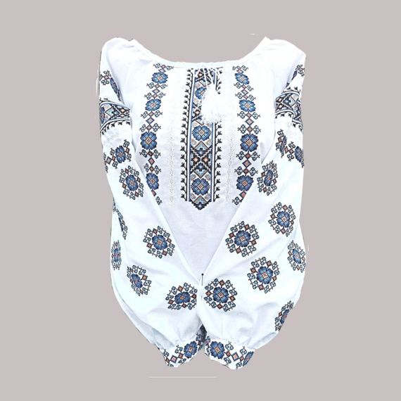 Рубашка Украинская вышиванка 23246 цвет белый размер L