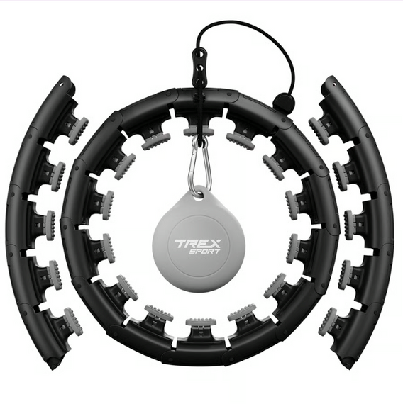 Хулахуп Trex Sport TX-010CHH масажний з обважнювачем чорний