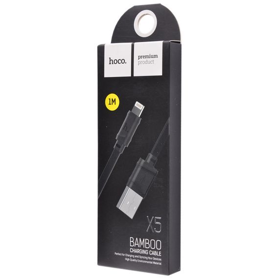 Уцінка Дата кабель Hoco X5 Bamboo USB to Lightning (100 см) | Зображення 1