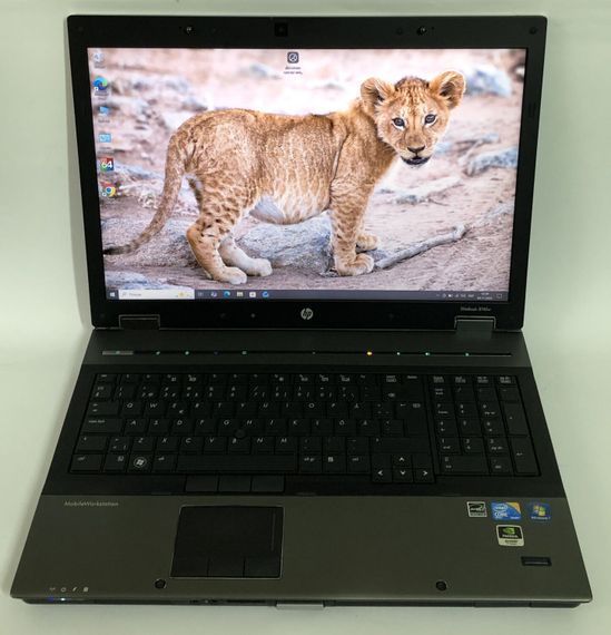 Ноутбук HP EliteBook 8740w / 17" (1920x1200) TN / Intel Core i5-540M (2 (4) ядра по 2.53 - 3.07 GHz) / 8 GB DDR3 / 256 GB SSD / nVidia Quadro FX 2800M, 1 GB GDDR3, 256-bit / WebCam б/у | Зображення 1