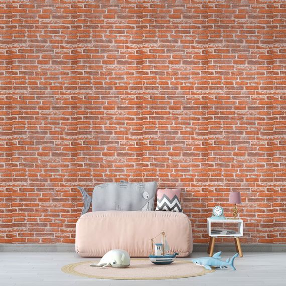 Самоклеюча 3D панель під руду катеринославську цеглу 19600x700x3мм SW-00001370 | Зображення 5