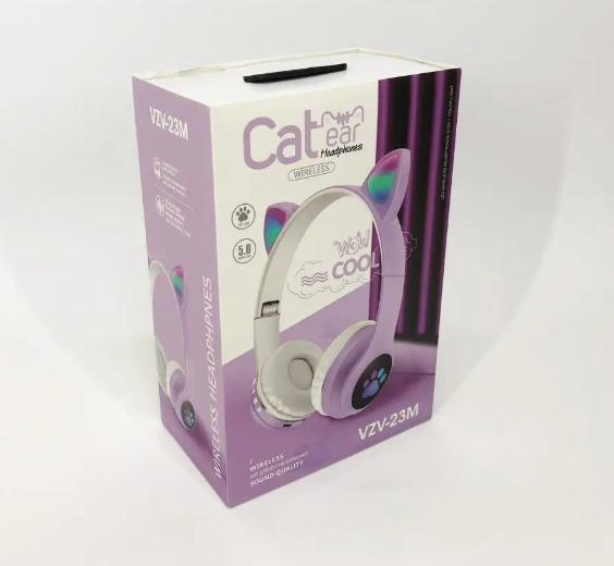 Бездротові навушники Cat Ear RGB VIV-23M (Рожевий) | Зображення 3
