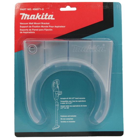 Тримач на стіну для пилососів Makita CL100D, CL102D, CL106FD, CL107FD, CL108FD, CL114FD, DCL180, DCL181, DCL182, DCL280, DCL281, DCL282, CL001G (458571-5) | Зображення 2