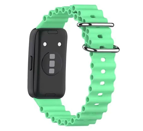Ремінець Primo Ocean силіконовий для смарт-годинника Huawei Band 10 / Band 9 / Band 8 - Mint | Зображення 2