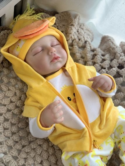 Коллекционная Силиконовая Кукла Реборн Младенец Reborn Анатомический Новорождённый Мальчик Пупс Платон (Виниловая Кукла) 50 см | Зображення 3