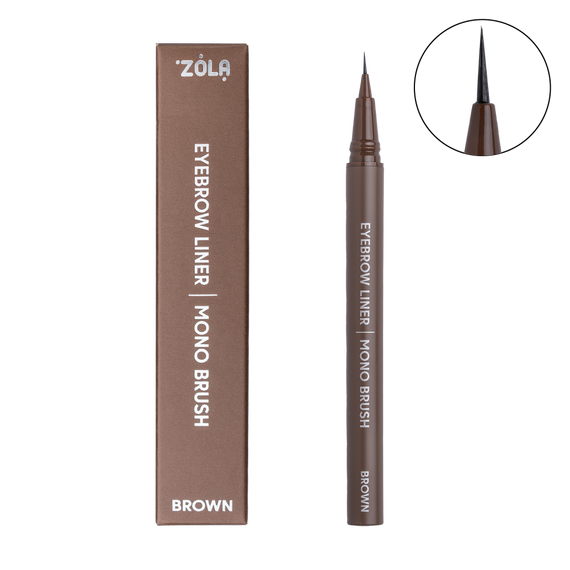 Лайнер для бровей ZOLA Eyebrow liner Mono Brush - Brown