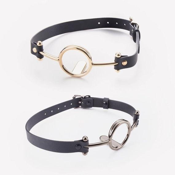 Кляп Roomfun с серебристым кольцом-расширителем, M Sex Aura | Зображення 1