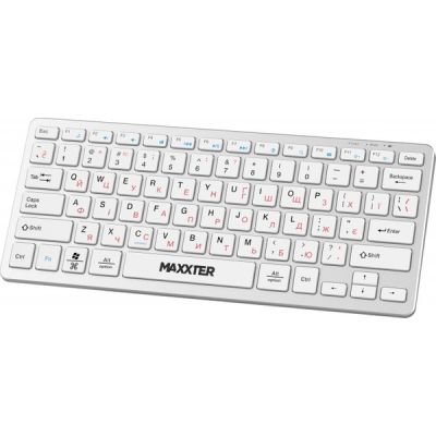 Клавиатура Maxxter KBW-C01S-UA Wireless UA White (KBW-C01S-UA) | Зображення 1