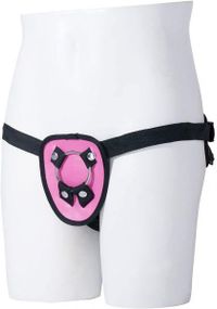 T111667 Трусики HARNESS з кільцями STRAP ON HARNESS PINK, Рожевий