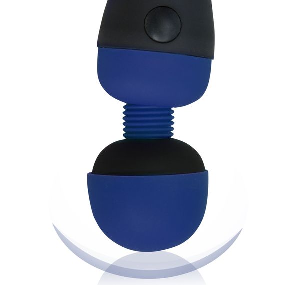 Вібромасажер PalmPower Recharge Blue, перезаряджуваний, гнучка головка, тревел-замок | Зображення 3