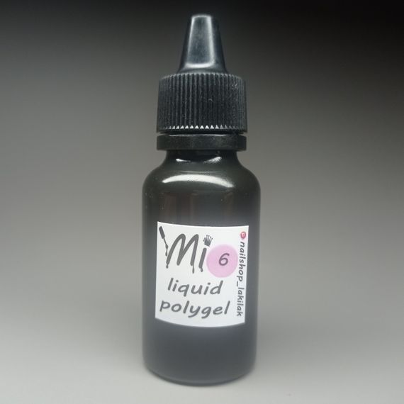 Жидкий полигель Мі #6 темный беж 43мл (флакон)