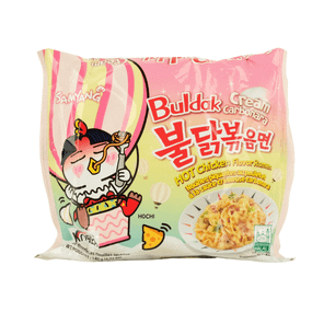 Корейський рамен  Buldak зі смаком кремової карбонари з гострою куркою 140г Samyang 8801073114814