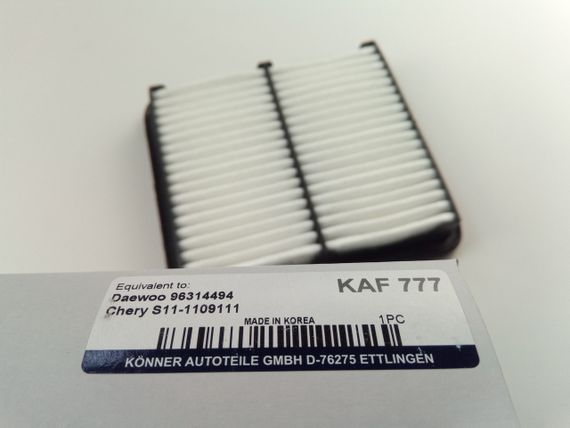 Фільтр повітряний Matiz, Konner (KAF-777) (96314494) | Зображення 1