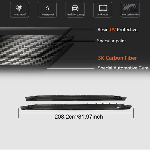 Накладки на пороги V4 (для G80, Карбон) для BMW 3 серия G20/21 2018- гг | Зображення 4