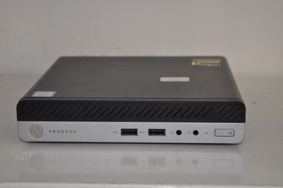Неттоп HP EliteDesk 400 G3 Desktop Mini USFF / Intel Core i5-7500T (4 ядра по 2.7 - 3.3 GHz) / 16 GB DDR4 / 240 GB SSD / Intel UHD Graphics 630 / Блок живлення / Windows 11 Pro б/в + Подарунок Флеш пам'ять USB 32 GB | Зображення 1