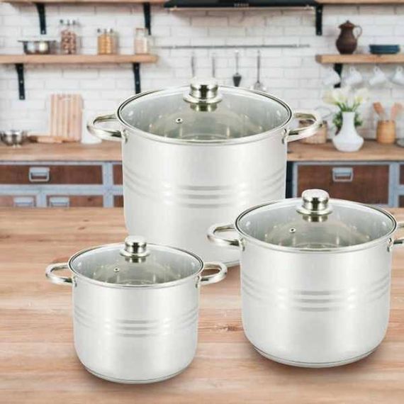 Набор кастрюль UNIQUE UN-5041 6 предметов (7,2л, 9л,11,1л)