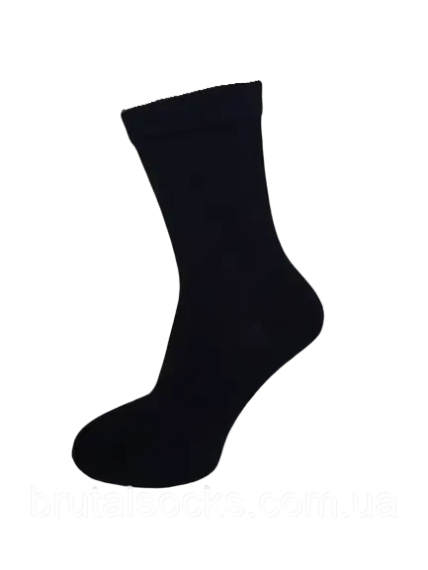 Высокие носки женские однотонные ТМ Twinsocks 25 / M / 38-40, Черный