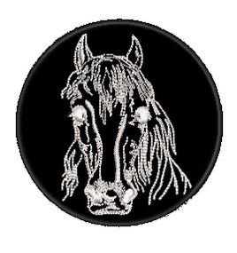 Шеврон Лошадь (круглий)