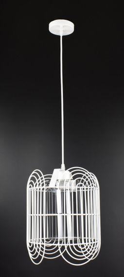 Люстра підвісна LOFT на 1 лампочку 26701 Білий 40-130х25х25 см.