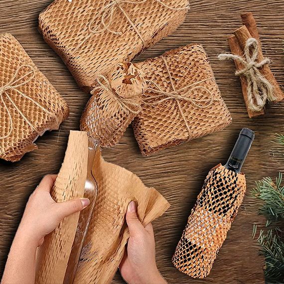 Cотовая крафт-бумага PaperPack, рулон - 28 см х 50 м, коричневая
