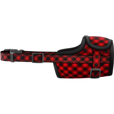 Намордник для собак WAUDOG Nylon Шотландка красная №1 (5374) | Зображення 1