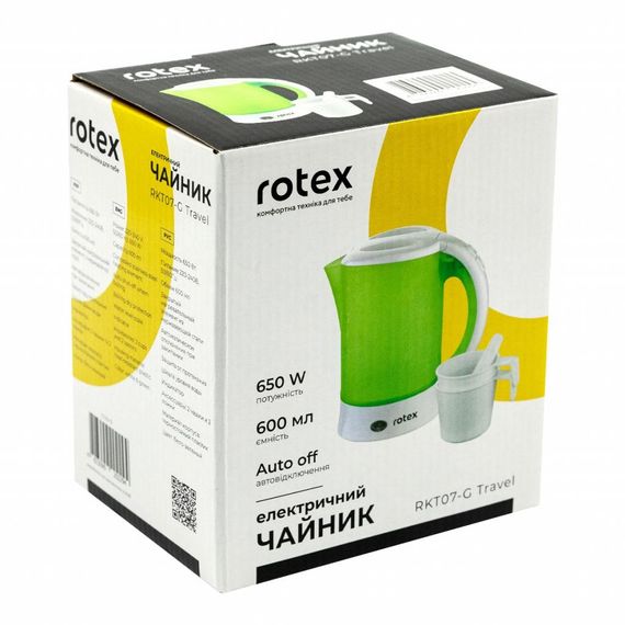 Електрочайник Rotex RKT07-G Travel | Зображення 3