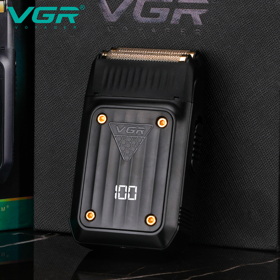 Электробритва VGR V-363 шейвер, двойное лезвие, LED дисплей | Зображення 4