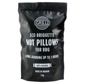 Деревно-вугільний екобрикет Hot Pillows 3 кг GRILLI 777777 Код: 010482