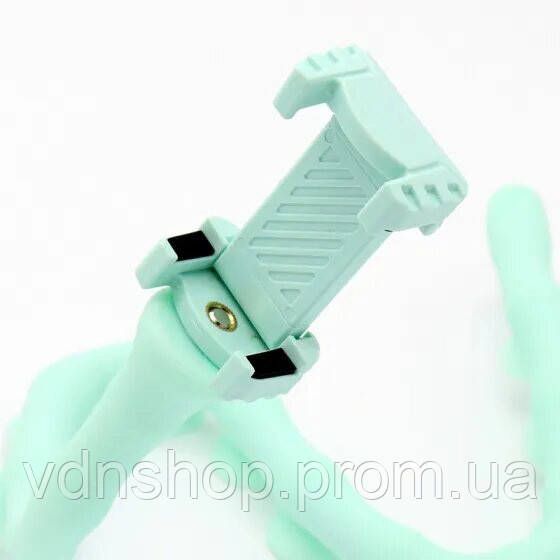 Гнучкий тримач для телефону з універсальними присосками Cute Worm Lazy Holder. Колір блакитний TH-10 | Зображення 6