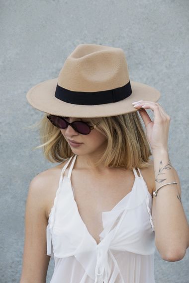 Капелюх Without Fedora з стрічкою Beige | Зображення 3