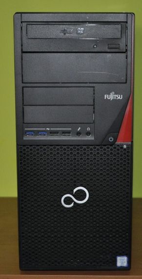 Комп'ютер Fujitsu Esprimo P956 E94 Tower / Intel Core i5-6500 (4 ядра по 3.2 - 3.6 GHz) / 8 GB DDR4 / 120 GB SSD + 500 GB HDD / Intel HD Graphics 530 / DVD-ROM / Windows 11 Pro б/в + Подарунок Бездротова мишка + кабель живлення | Зображення 4