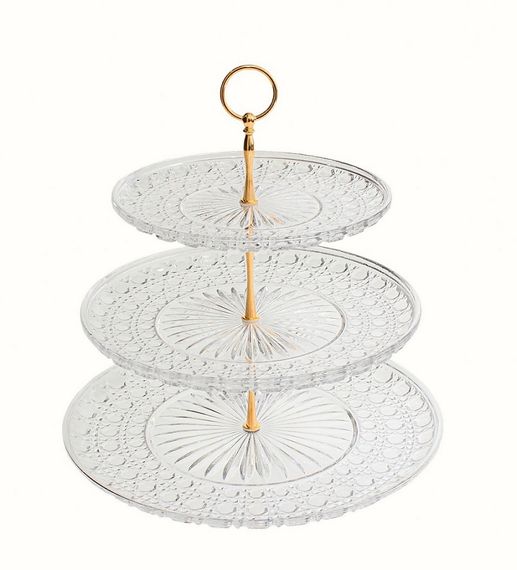 Етажерка 3 яруси з полікарбонату Diamond 20×35×35×35 см