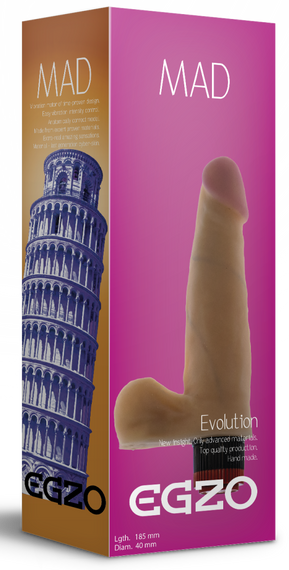 Вібратор EGZO Ciberskin V003 ( 18,5 см х 4 см ) Sex Aura | Зображення 4