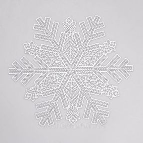 Коврик для сервировки стола Snowflake 38 см серебро HP-36327-21