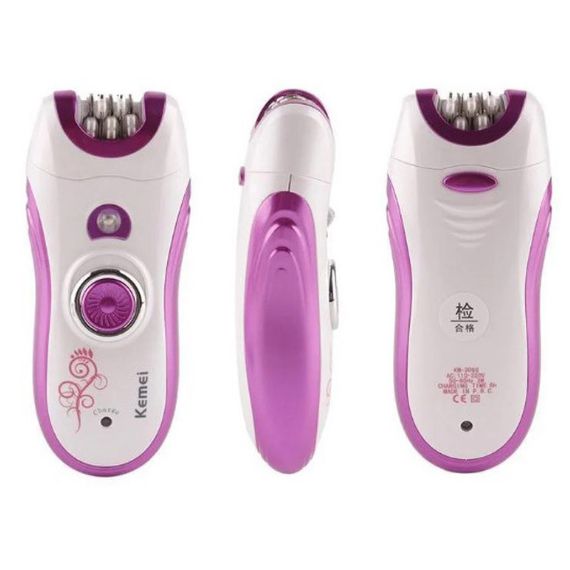 Епілятор жіночий багатофункціональний 6 в 1 пінцетний Kemei KM-3066 Х масажер догляд за шкірою 2 швидкості | Зображення 7